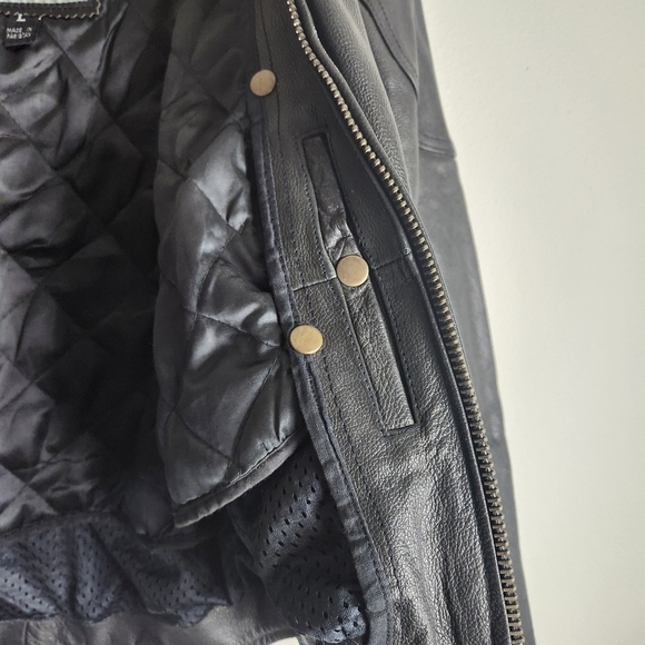 Unik Premium Womens Heavy Duty Motorcycle Jacket w/Snap out Liner-Size L - Picture 8 of 14